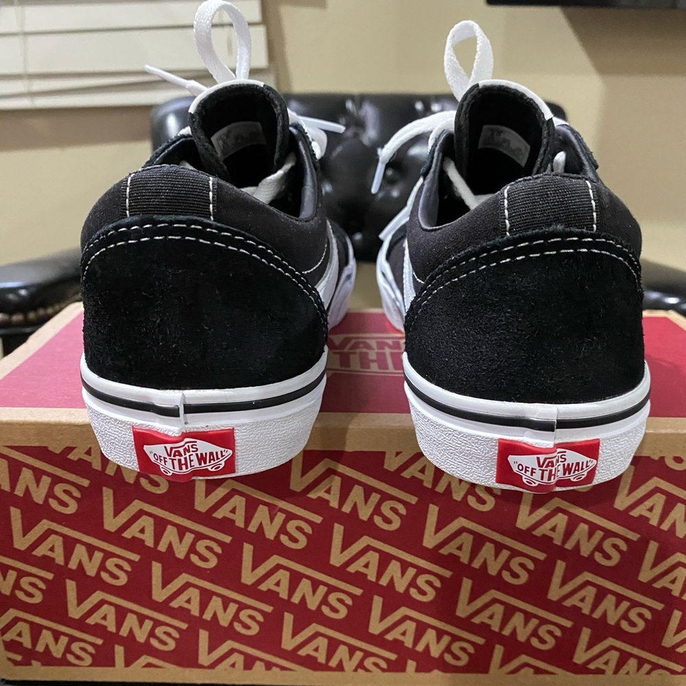 Vans Ward Unisex Skate Shoes Black/white Suede Size 5 M/ 6.5 W - Picture 4 of 9